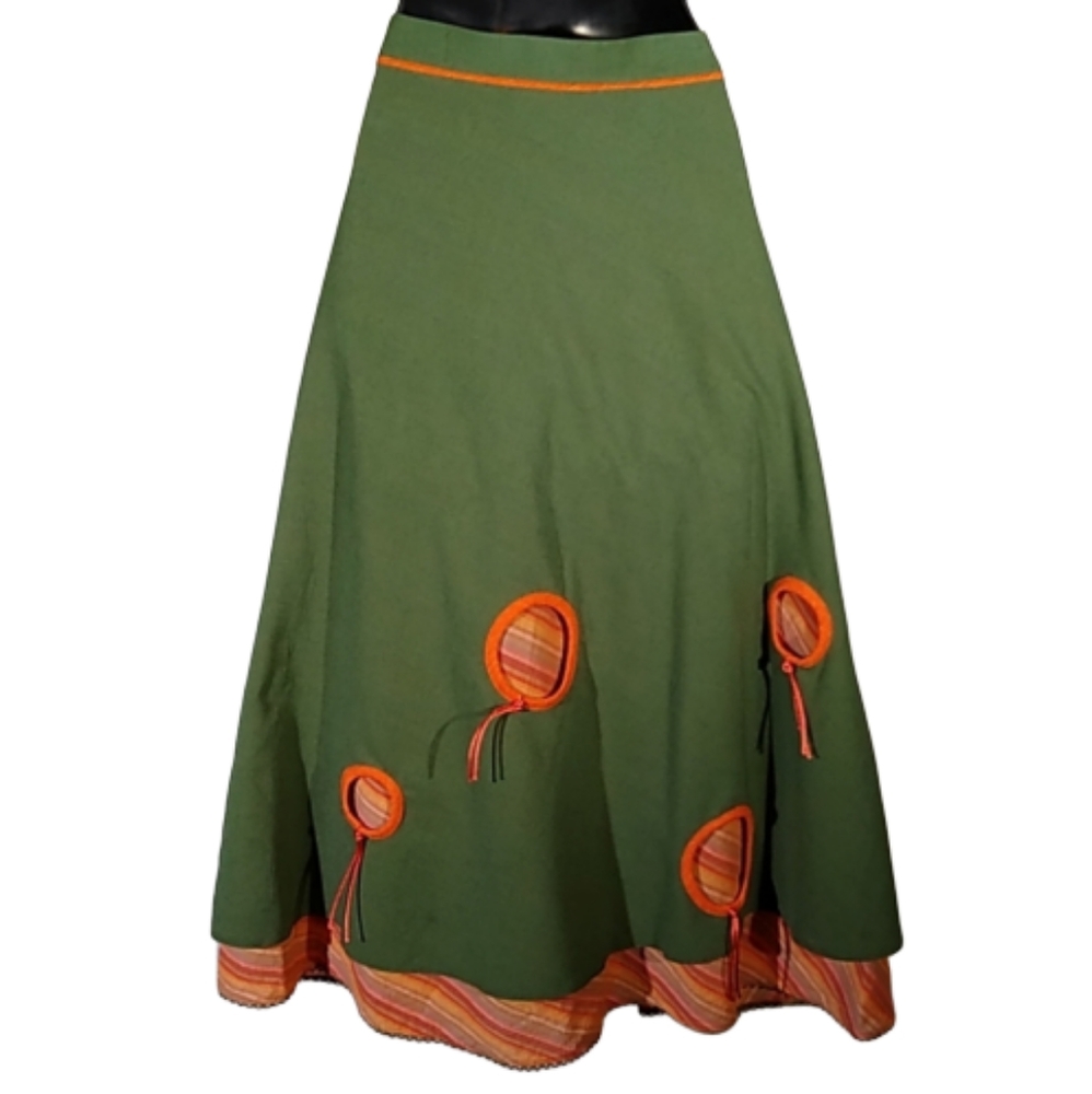 Seven Wishes Polish Unique Ballon Maxi Skirt Md
